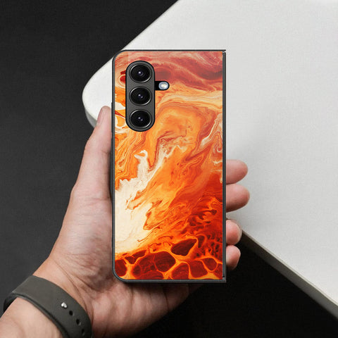 Samsung Galaxy Z Fold 7 Cover - Mystic Marble Series - HQ Premium Shine Durable Shatterproof Case