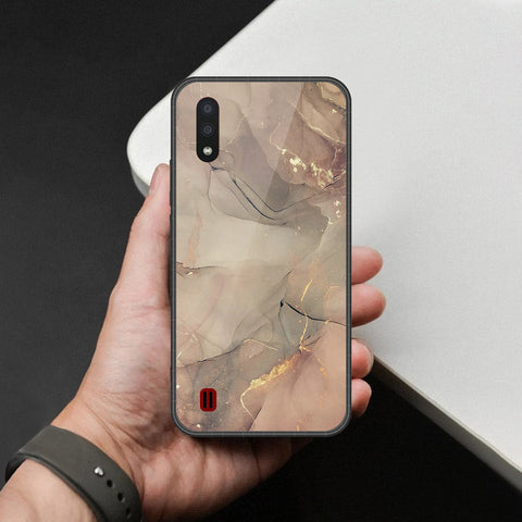 Samsung Galaxy A01 Cover - Mystic Marble Series - HQ Premium Shine Durable Shatterproof Case