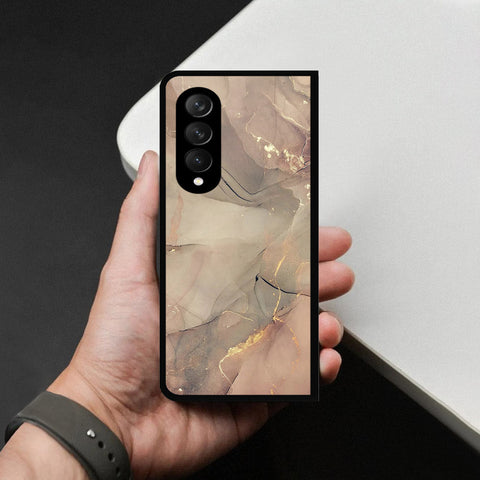 Samsung Galaxy Z Fold 3 5G Cover - Mystic Marble Series - HQ Premium Shine Durable Shatterproof Case