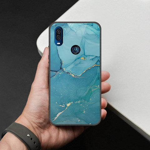 Motorola P40 Cover - Mystic Marble Series - HQ Premium Shine Durable Shatterproof Case