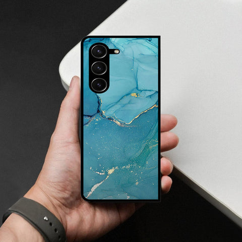Samsung Galaxy Z Fold 5 5G Cover - Mystic Marble Series - HQ Premium Shine Durable Shatterproof Case