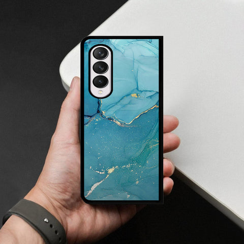 Samsung Galaxy Z Fold 4 5G Cover - Mystic Marble Series - HQ Premium Shine Durable Shatterproof Case
