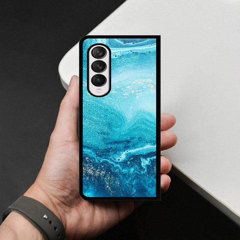 Samsung Galaxy Z Fold 4 5G Cover - Mystic Marble Series - HQ Premium Shine Durable Shatterproof Case