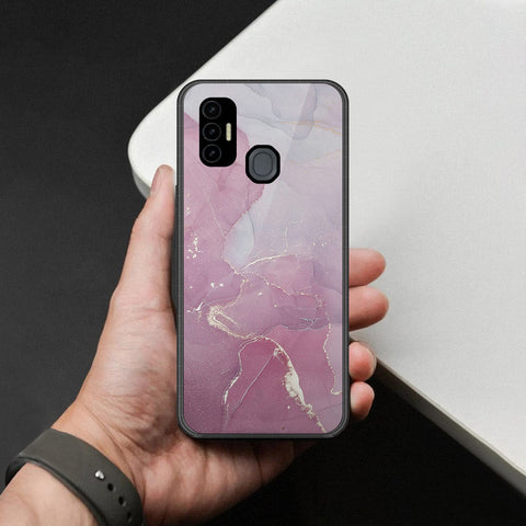Tecno Spark 7T Cover - Mystic Marble Series - HQ Premium Shine Durable Shatterproof Case