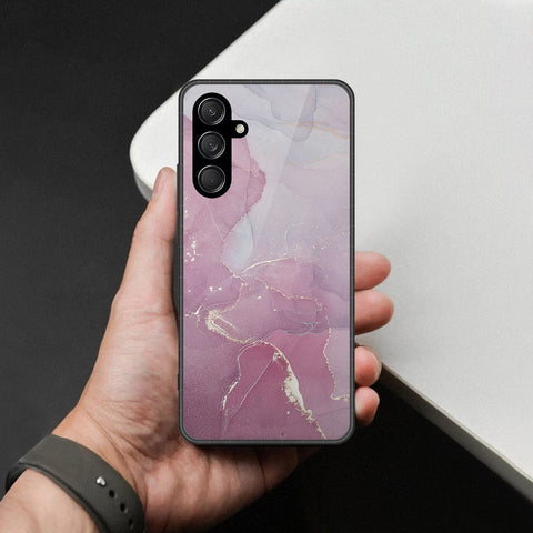 Samsung Galaxy A37 Cover - Mystic Marble Series - HQ Ultra Shine Premium Infinity Glass Soft Silicon Borders Case