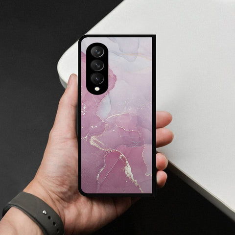 Samsung Galaxy Z Fold 3 5G Cover - Mystic Marble Series - HQ Premium Shine Durable Shatterproof Case