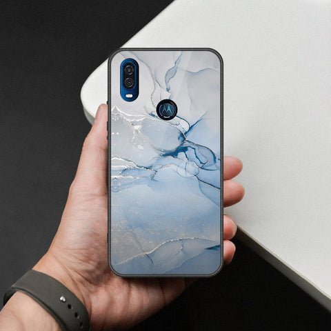 Motorola One Vision Cover - Mystic Marble Series - HQ Premium Shine Durable Shatterproof Case