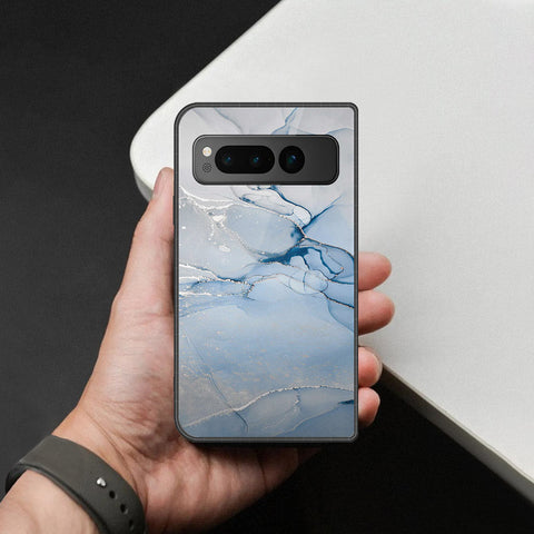 Google Pixel Fold Cover - Mystic Marble Series - HQ Premium Shine Durable Shatterproof Case