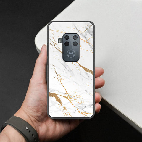 Motorola One Zoom Cover - Mystic Marble Series - HQ Premium Shine Durable Shatterproof Case