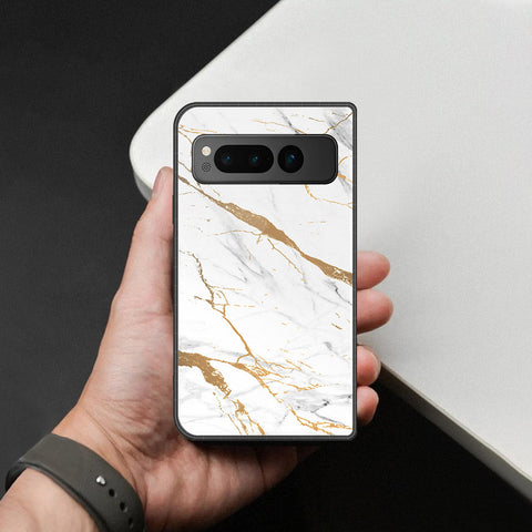 Google Pixel Fold Cover - Mystic Marble Series - HQ Premium Shine Durable Shatterproof Case
