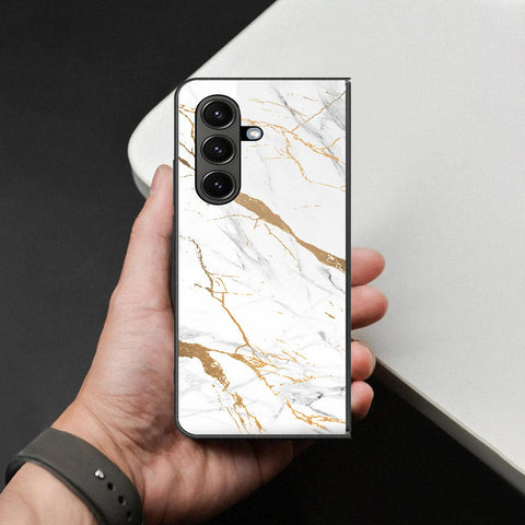 Samsung Galaxy Z Fold 7 Cover - Mystic Marble Series - HQ Premium Shine Durable Shatterproof Case