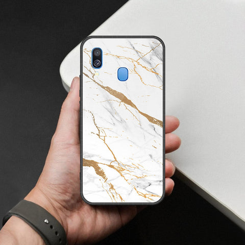 Samsung Galaxy M20 Cover - Mystic Marble Series - HQ Premium Shine Durable Shatterproof Case