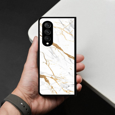 Samsung Galaxy Z Fold 3 5G Cover - Mystic Marble Series - HQ Premium Shine Durable Shatterproof Case