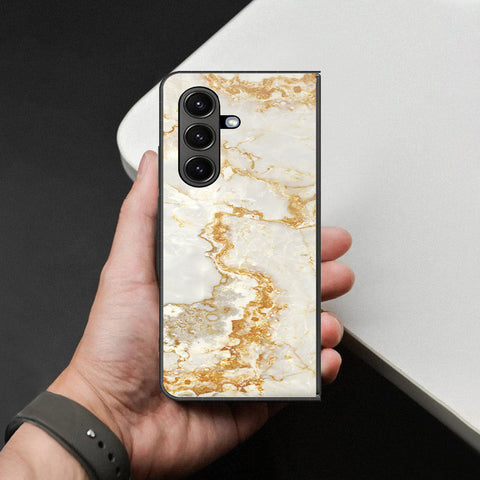 Samsung Galaxy Z Fold 7 Cover - Mystic Marble Series - HQ Premium Shine Durable Shatterproof Case