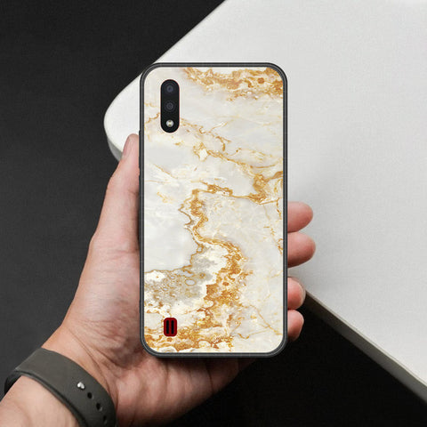 Samsung Galaxy A01 Cover - Mystic Marble Series - HQ Premium Shine Durable Shatterproof Case