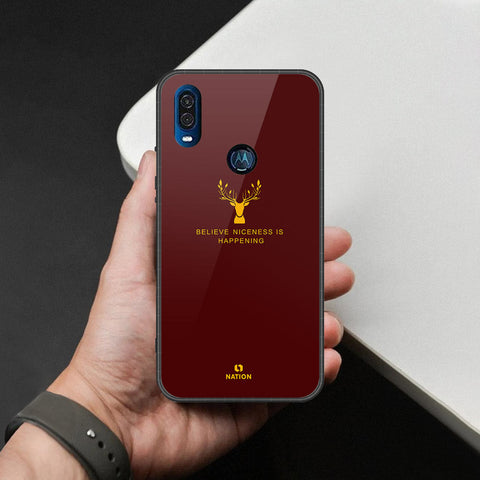 Motorola One Vision Cover - Nice Series - HQ Premium Shine Durable Shatterproof Case