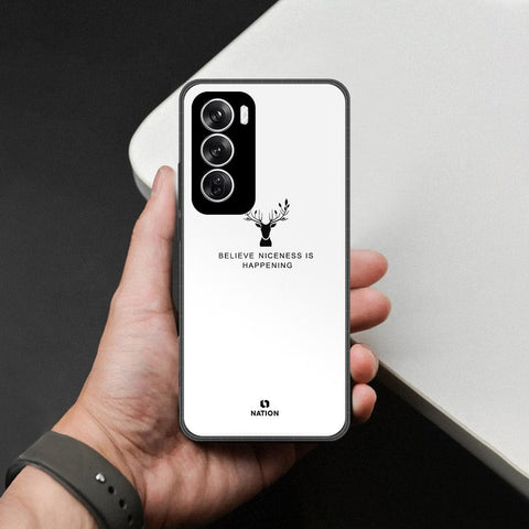 Oppo Reno 12 Cover - Nice Series - HQ Premium Shine Durable Shatterproof Case