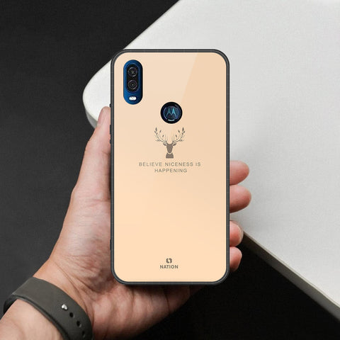 Motorola One Vision Cover - Nice Series - HQ Premium Shine Durable Shatterproof Case