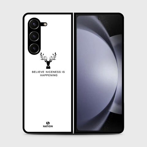 Samsung Galaxy Z Fold 5 5G  Cover- Nice Series - HQ Premium Shine Durable Shatterproof Case (Fast Delivery) (SU)