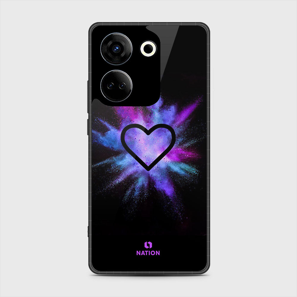 Tecno Camon 20  Cover- Onation Heart Series - HQ Premium Shine Durable Shatterproof Case (Fast Delivery)