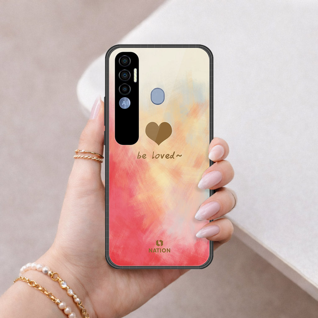 Tecno Spark 7 Pro Cover - Onation Heart Series - HQ Premium Shine Durable Shatterproof Case