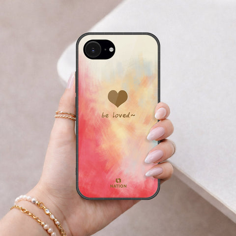 iPhone 16e Cover - Onation Heart Series - HQ Ultra Shine Premium Infinity Glass Soft Silicon Borders Case