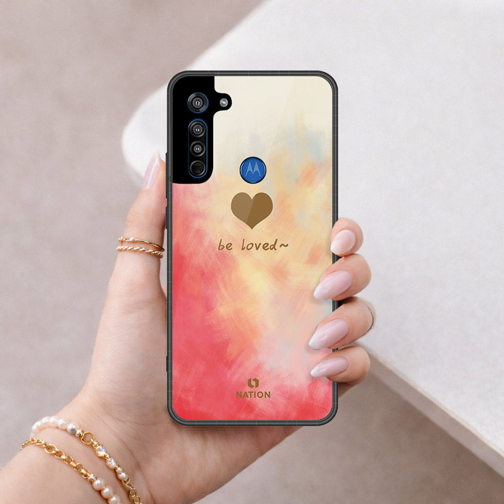 Motorola Moto G8 Cover - Onation Heart Series - HQ Premium Shine Durable Shatterproof Case