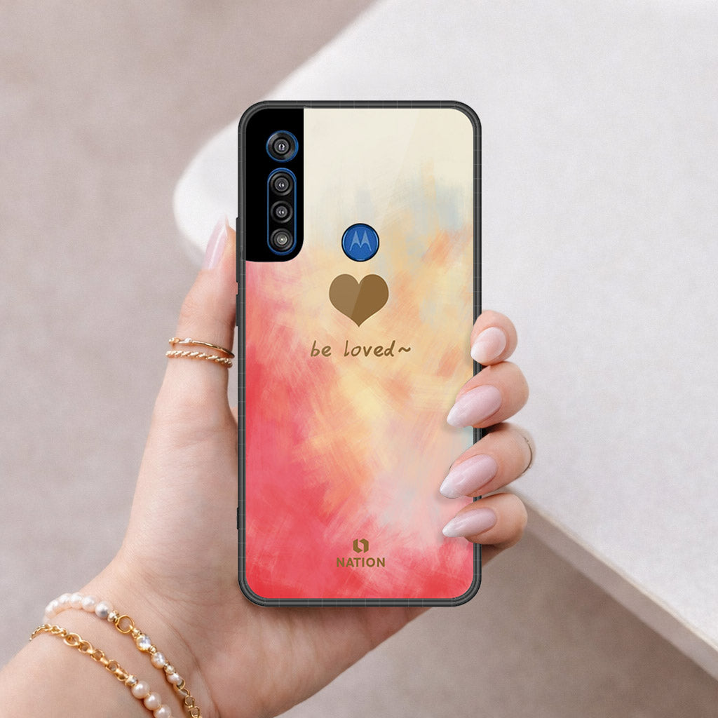 Motorola One Macro Cover - Onation Heart Series - HQ Premium Shine Durable Shatterproof Case