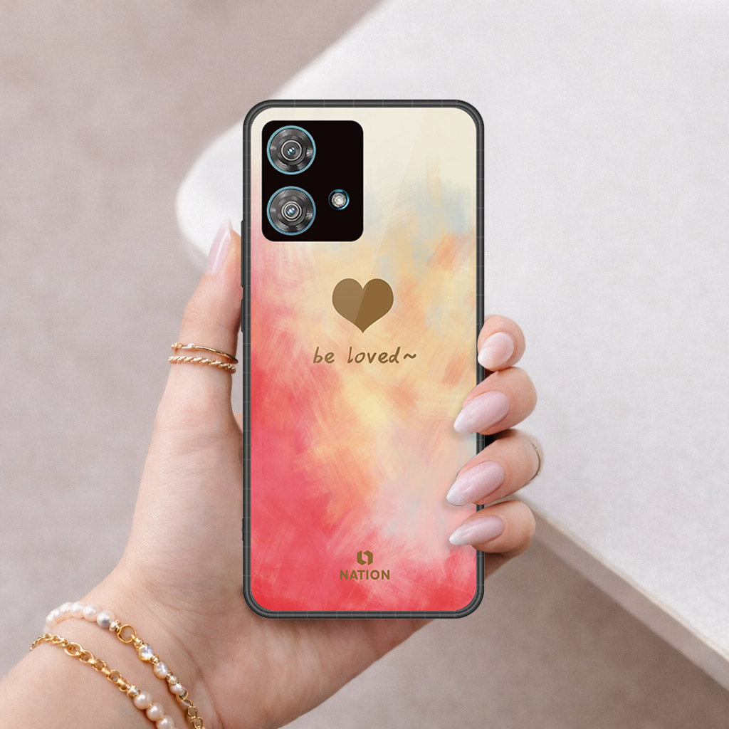 Motorola Edge 40 Neo Cover - Onation Heart Series - HQ Premium Shine Durable Shatterproof Case