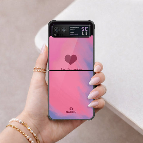 Motorola Razr 40 Cover - Onation Heart Series - HQ Premium Shine Durable Shatterproof Case