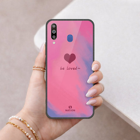 Samsung Galaxy A40s Cover - Onation Heart Series - HQ Premium Shine Durable Shatterproof Case