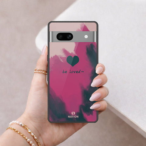 Google Pixel 7a Cover - Onation Heart Series - HQ Ultra Shine Premium Infinity Glass Soft Silicon Borders Case