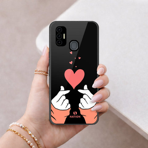 Tecno Spark 7 Cover - Onation Heart Series - HQ Premium Shine Durable Shatterproof Case