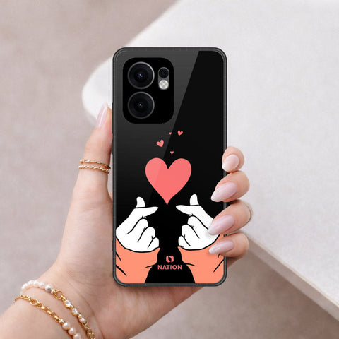 Oppo Reno 13F 4G Cover - Onation Heart Series - HQ Premium Shine Durable Shatterproof Case