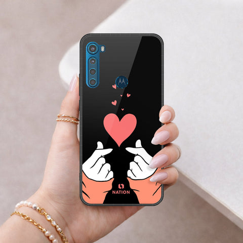 Motorola One Fusion Plus Cover - Onation Heart Series - HQ Premium Shine Durable Shatterproof Case