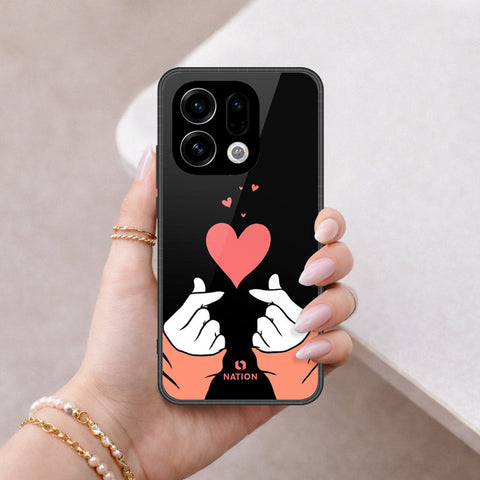 Oppo Find X9 Cover - Onation Heart Series - HQ Premium Shine Durable Shatterproof Case