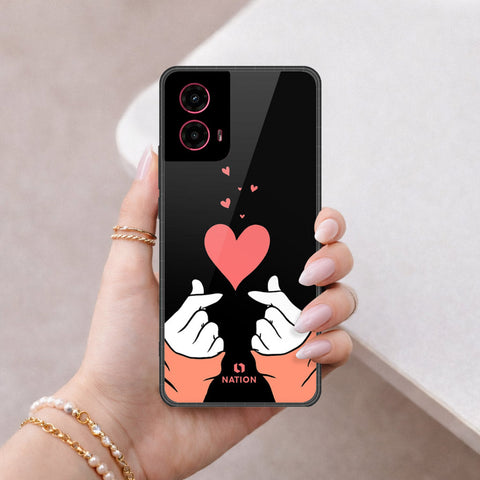 Motorola Moto G45 Cover - Onation Heart Series - HQ Premium Shine Durable Shatterproof Case