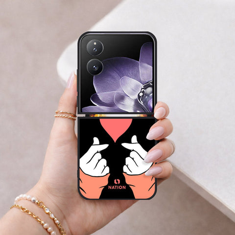 Xiaomi Mix Flip Cover - Onation Heart Series - HQ Premium Shine Durable Shatterproof Case