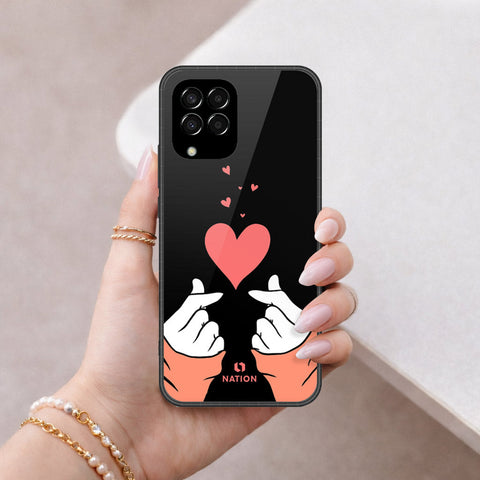 Samsung Galaxy M33 Cover - Onation Heart Series - HQ Premium Shine Durable Shatterproof Case