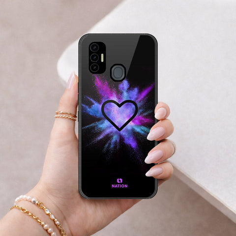 Tecno Spark 7 Cover - Onation Heart Series - HQ Premium Shine Durable Shatterproof Case