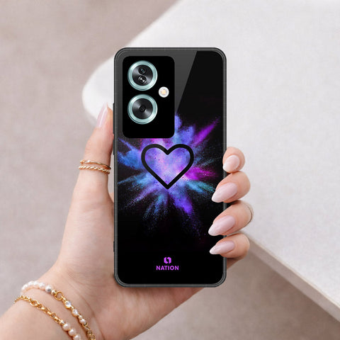 Oppo A2 Cover - Onation Heart Series - HQ Premium Shine Durable Shatterproof Case