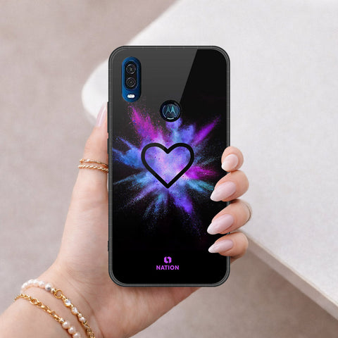 Motorola One Vision Cover - Onation Heart Series - HQ Premium Shine Durable Shatterproof Case