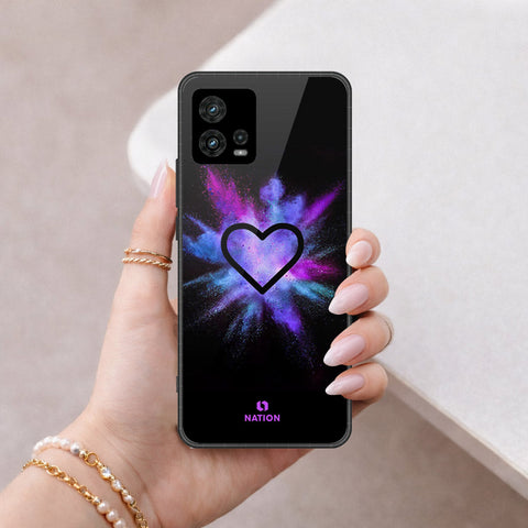 Motorola Moto G72 Cover - Onation Heart Series - HQ Premium Shine Durable Shatterproof Case