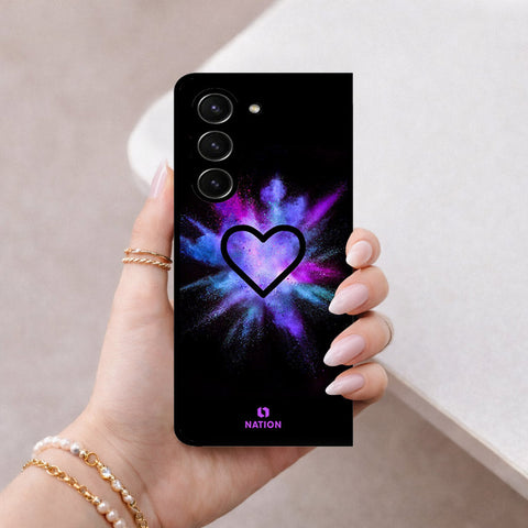 Samsung Galaxy Z Fold 5 5G Cover - Onation Heart Series - HQ Premium Shine Durable Shatterproof Case