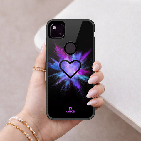 Google Pixel 4a 4G Cover - Onation Heart Series - HQ Premium Shine Durable Shatterproof Case