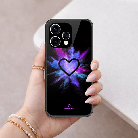 Oppo Reno 15c Cover - Onation Heart Series - HQ Ultra Shine Premium Infinity Glass Soft Silicon Borders Case