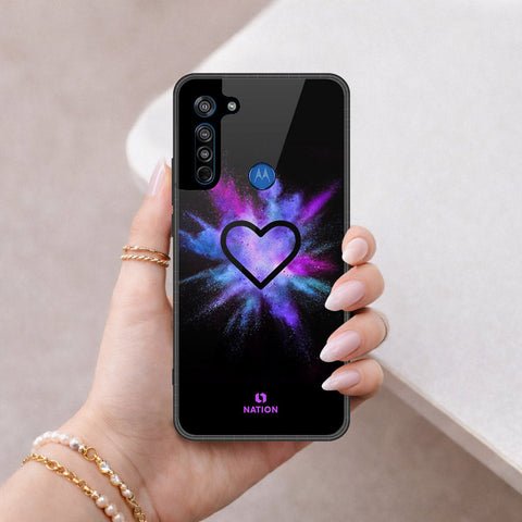 Motorola Moto G8 Cover - Onation Heart Series - HQ Premium Shine Durable Shatterproof Case