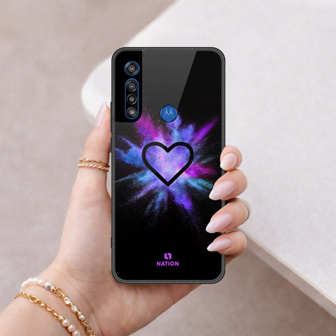Motorola One Macro Cover - Onation Heart Series - HQ Premium Shine Durable Shatterproof Case
