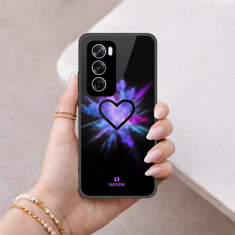 Oppo Reno 12 Pro Cover - Onation Heart Series - HQ Premium Shine Durable Shatterproof Case