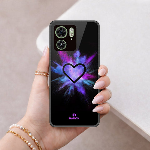 Motorola Edge 40 Cover - Onation Heart Series - HQ Premium Shine Durable Shatterproof Case